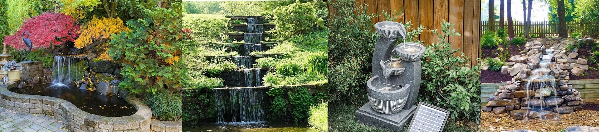 Waterfalls and fountains